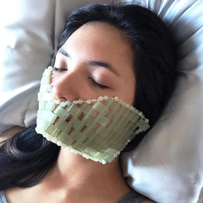 Jade And Rose Quartz Eye Mask - Anti-Aging Hot Or Cold Massager