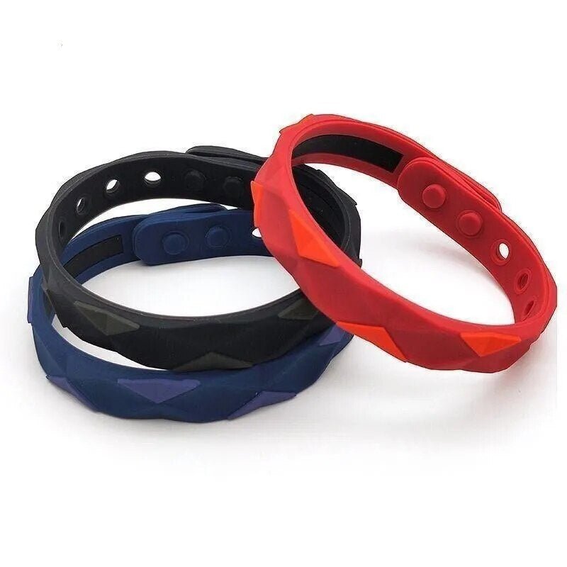 Negative Ion Bracelet: Waterproof Silicone Anti-Fatigue Lovers Band