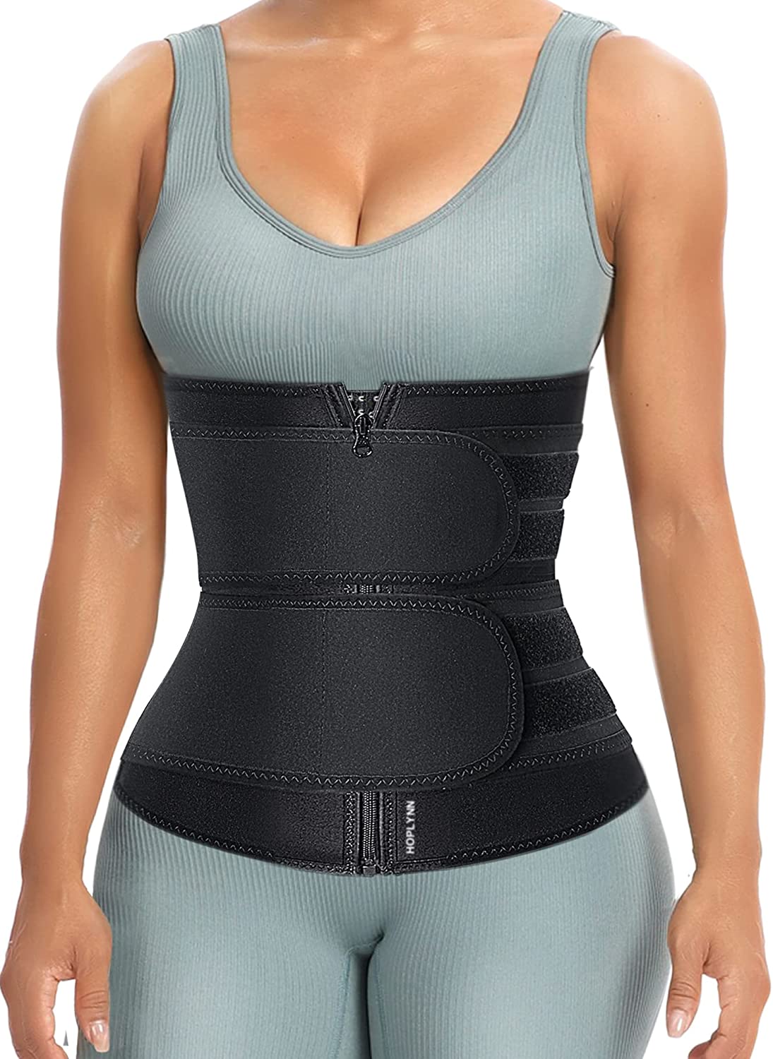 Neoprene Waist Trainer With Dual Belts For Women’s Shaping