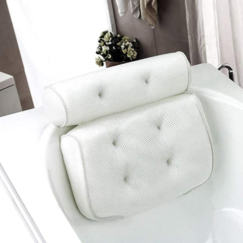 Orthopedic Bath Pillow: Breathable 3D Mesh Headrest Cushion