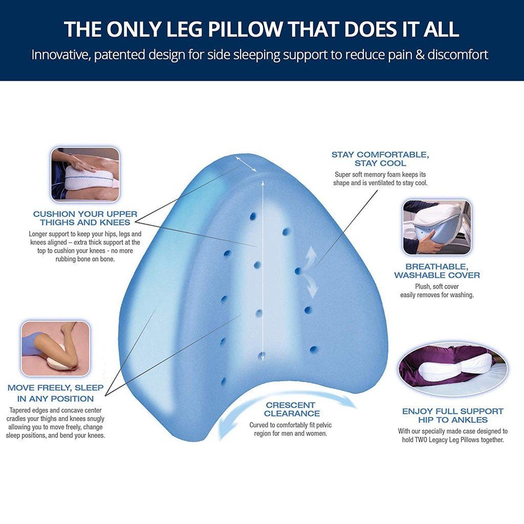 Orthopedic Leg Pillow For Comfort And Supportive Sleep