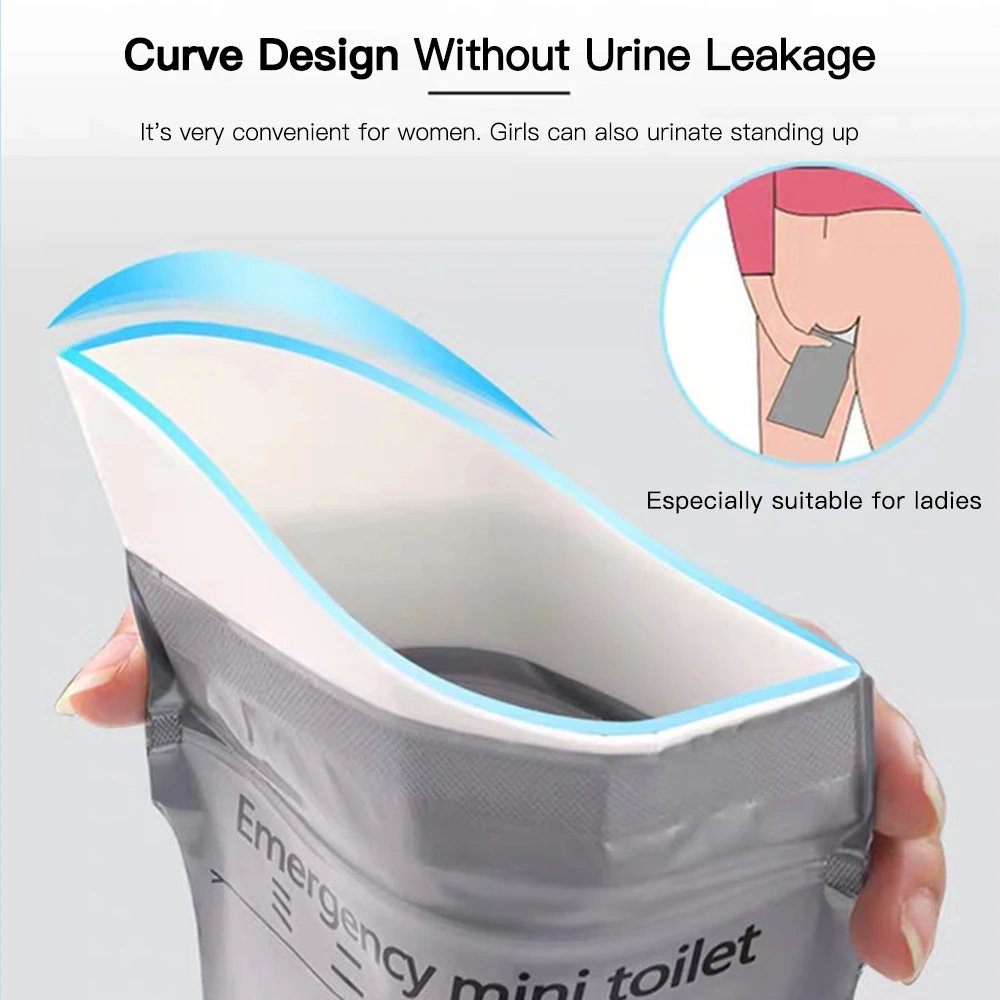 Portable Emergency Urine Bags for Outdoor Use and Travel