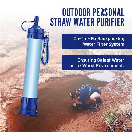 Portable Straw Water Purifier for Outdoor Adventures