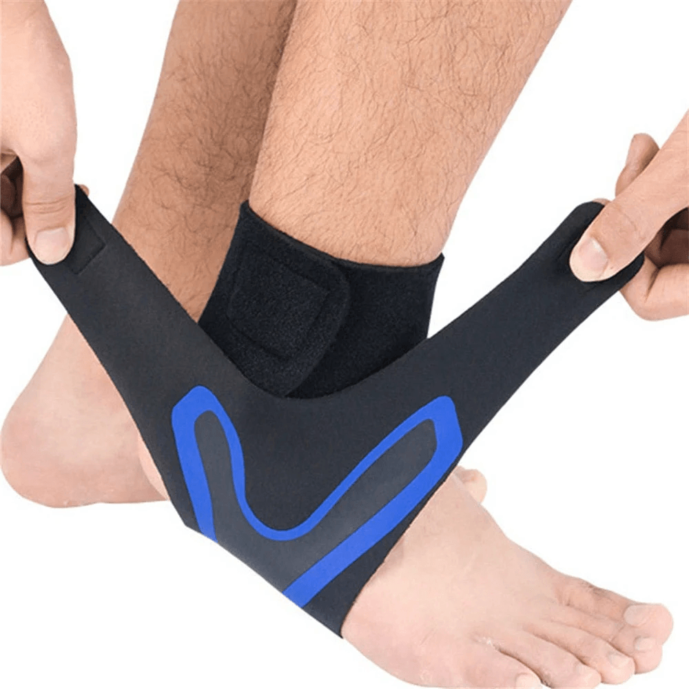 Ankle Compression Sleeve With Plantar Support And Wrap Design