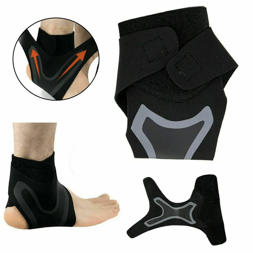 Ankle Compression Sleeve With Plantar Support And Wrap Design