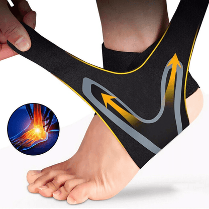 Ankle Compression Sleeve With Plantar Support And Wrap Design