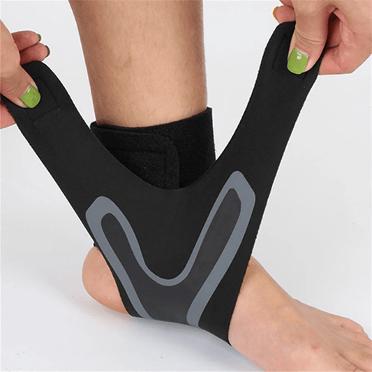 Ankle Compression Sleeve With Plantar Support And Wrap Design