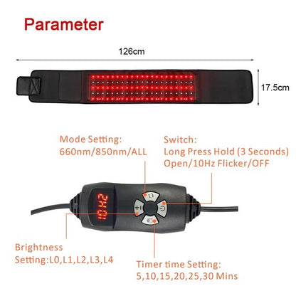 Red Light Therapy Belt For Slimming And Pain Relief