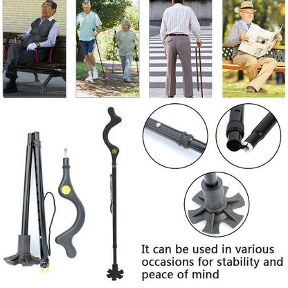 Reliable Walking Stick Designed for Seniors' Comfort and Support