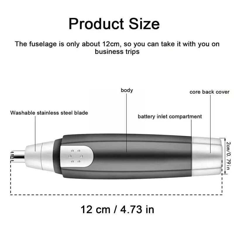 Precision Nose And Ear Hair Trimmer For Effortless Grooming