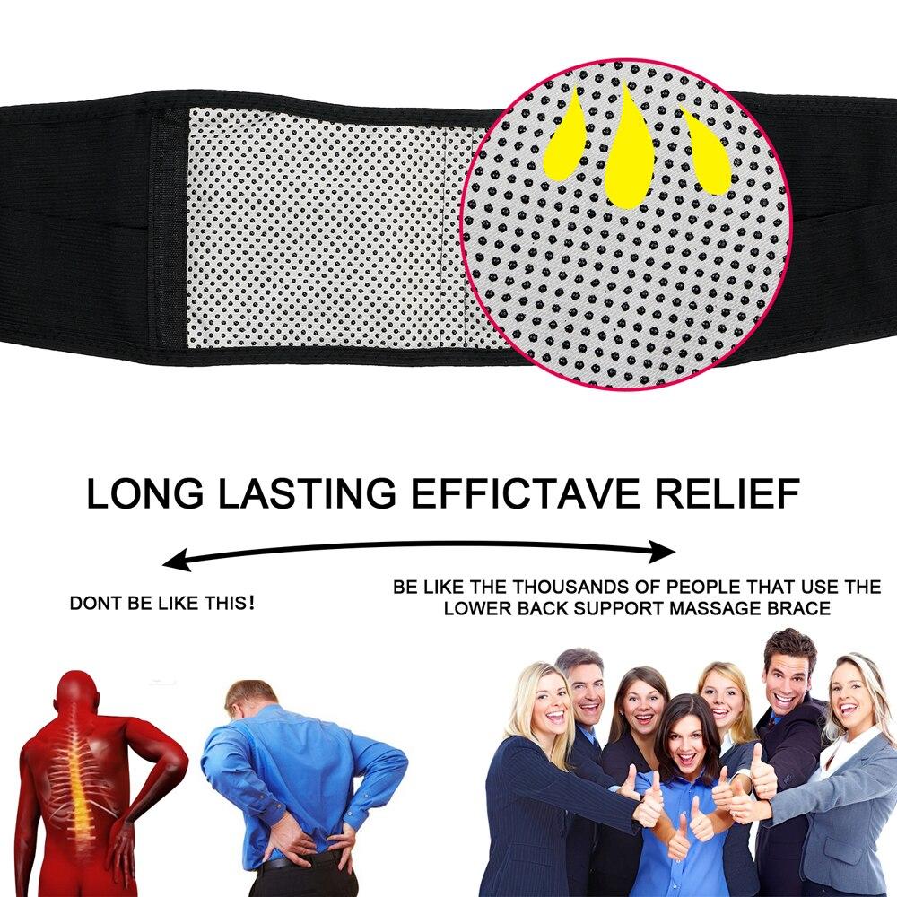 Self-Heating Magnetic Therapy Belt for Back Pain Relief