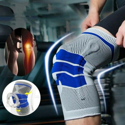 Knee Compression Sleeve With Stabilizers for Enhanced Support