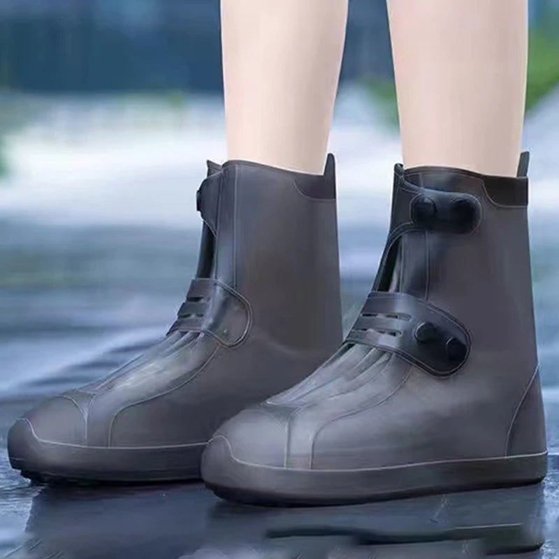 Transparent Waterproof Rain Shoe Covers for All-Weather Protection