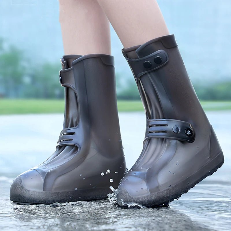 Transparent Waterproof Rain Shoe Covers for All-Weather Protection