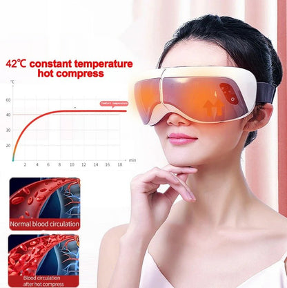 Smart Eye Massager With Bluetooth Music And Heat Therapy