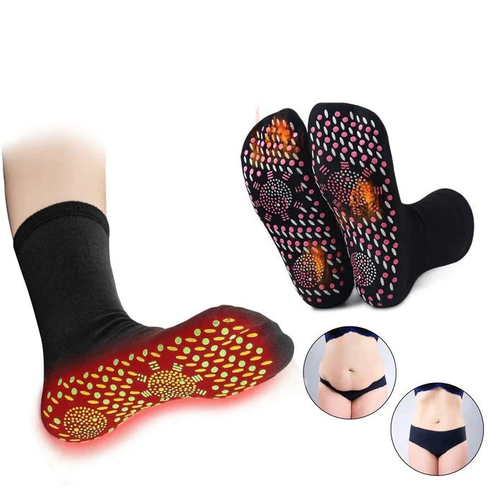 Tourmaline Self-Heating Socks for Slimming and Wellness