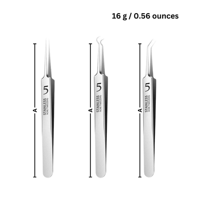 Precision Tweezers for Effortless Hair and Splinter Removal 3Pcs