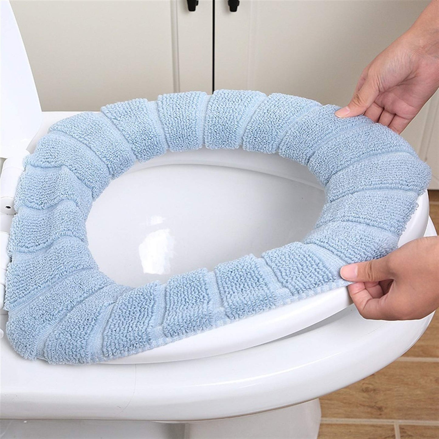 Thick Toilet Seat Cover – Soft Coral Fleece for Comfort