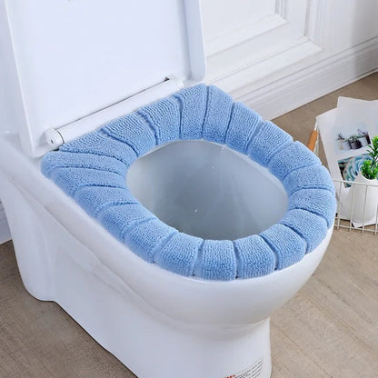 Thick Toilet Seat Cover – Soft Coral Fleece for Comfort