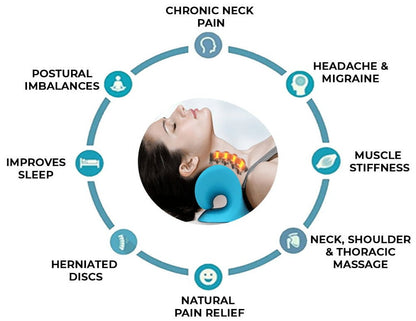 Cervical Traction Pillow For Neck Pain Relief And Support