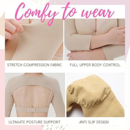 Arm Shaping Sleeves With Posture Support For Slimming Effect